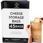 Formaticum Cheese Storage Bags, Keep Charcuterie Fresh, Wax Paper Bags, 45 Count