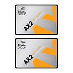 TEAMGROUP AX2 1TB 2 Pack 3D NAND TLC 2.5 Inch SATA III Internal Solid State Drive SSD (Read Speed up to 540 MB/s) Compatible with Laptop & PC Desktop T253A3001T0C1P1