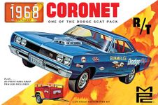 MPC 1968 Dodge Coronet Hardtop w/Trailer 1:25 Scale Model Kit