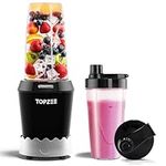 TOPZEE Personal Blender for Kitchen, Smoothies Maker with BPA-Free Portable Blender Cup, Black