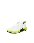 ECCO Men's Biom C4 Gore-tex Waterproof Golf Shoe, White/Lime Punch, 9-9.5