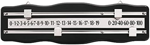 Formula Sports 2 Player Snooker & Billiards Scoreboard, Black and Chrome