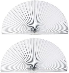 Arch Window Light Filtering Pleated Shade Blinds for semi-Circle Arch Window, 60%-70% Shade, Easy to Cut and Install, 72” x 36”, White, Pack of 2