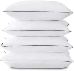 King Size Pillows Set of 4 - Bed Pillows for Sleeping 4 Pack, Cooling Supportive Hotel Pillows with Premium Soft Down Alternative Fill for Side Stomach and Back Sleepers