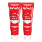Colgate Visible White Toothpaste, Teeth Whitening Starts in 1 week, Safe on Enamel, Stain Removal Tooth Paste and Minty Flavour for Fresh Breath (200g + 40g, Combo Pack)