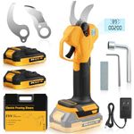 Electric Pruning Shears, Cordless Power Pruner with 2 Inch Cutting Diameter, LCD Display, Brushless Motor & 2×2.0Ah Batteries for Tree Branches & Garden