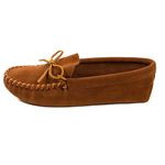 Minnetonka Men's 703 Leather Laced Softsole Moccasin, Brown, 11 M US