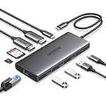 UGREEN Docking Station, Revodok Pro 210 USB C Hub (10-in-1) with Dual 4K@60Hz, Single 8K@30Hz, Gigabit Ethernet, 100W PD, 4x 5Gbps USB Data Ports, SD/TF, USB-C Dock for Thinkpad, HP, Dell Laptops