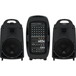 Behringer EUROPORT PPA2000BT 2000W Portable PA System with Wireless Microphone Ready Active Speakers, DJ Mixer Sound System for DJ Equipment Full Setup and PA & Stage