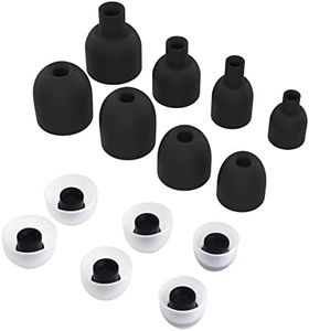 14Pcs Replacement Ear Tips Compatible with Sony WF-1000XM3 WF-1000XM4 Earbuds Soft Silicone Ear Tips (Black)