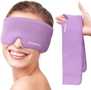 Cooling Eye Mask, Cold Eye Mask for Puffiness, Reusable Ice Eye Masks for Dark Circles And Puffy Eyes, Relieve Your Migraines and Headaches with Gel Eye Masks Therapy, Long-Lasting Comfort, PurPle
