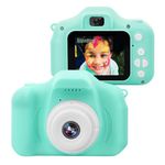 Artnery Kids Camera for Girls Boys | Digital Selfie Camera Toy for Kids,13MP 1080P HD Digital Video Camera for Birthday GIft for 3-10 Years Old Children Christmas Birthday Festival (Sea Green)