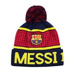 Icon Sports FC Barcelona Pegged Lionel Messi #10 Beanie Navy