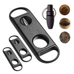 Cigar Cutter Guillotine V-Cut Cigar Cutter Cigar Punch with Key Chain 4 Pack