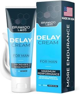 Bravado Labs Premium Delay Cream - Advanced Male Desensitizer Numbing Cream - with 4% Lidocaine - Stay Hard and Last Longer in Bed for Men - Climax Control Prolong Duration Cream - 1 oz (30 mL)