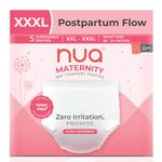 Nua 360° Comfort Maternity Panties XXL-XXXL (38-54 INCHES) | Pack of 5 | For Postpartum Bleeding and Clots | Absorbs Heavy Gushes | Zero Irritation | 4x Comfort | 360 Degree Protection | Soft | Breathable | 100% Toxic-Free, Dermatologically Tested