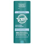 Tom’s of Maine Unscented Natural Deodorant for Women and Men, Aluminum Free, 92g