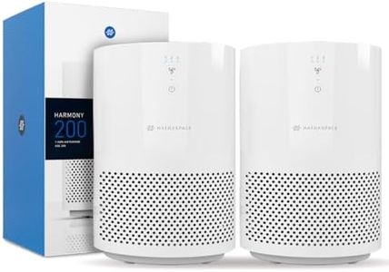 HATHASPACE Smart Air Purifiers - True HEPA Air Purifier, Cleaner & Filter for Allergies, Smoke, Pets - Eliminator of 99.9% of Dust, Pet Hair, Odors - HSE200-200 Sq. Ft. (2 Pack)