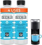 Keurig Descaler (2 Pack 2 Uses Per Bottle) - Made in the USA - Universal Descaling Solution for Keurig Nespresso Delonghi and All Single Use Coffee and Espresso Machines