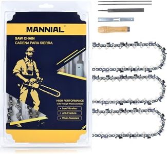 MANNIAL 20 Inch Chainsaw Chain 3-Pack with Sharpening Kit, 0.325" Pitch .063" Gauge 81 Drive Links, 26RS 81 Fits Stihl (PRE 2023 .063" Gauge) MS291 MS271 Farm Boss MS290 MS261, 3639 005 0081