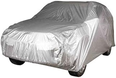 logei® SUV General Motors Couverture Voiture Couverture Anti poussière Etanche Anti Soleil Anti-UV Couverture Universelle pour Voiture, 482 * 195 * 145cm, Argent