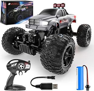 BEZGAR Remote Control Monster Trucks for Boys Age 4-7 - 1:14 All Terrain Rc Truck for Kids with Rechargeable Battery, 2.4GHz Remote Control Cars for 8-12 Year Old Boys Girls, Monster Trucks Toys