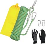 Dellna 10mm Static Climbing Rope - Heavy Duty Climbing Rope for Rock Climbing, Tree Climbing Gear, Arborist Rope, and Camping Rope - 10m (32ft), 20m (64ft), 30m (96ft)