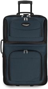 Traveler's Choice Amsterdam 25-inch Expandable Rolling Upright, Navy (Blue) - TS6950N25