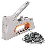 Portable Staple Guns, Heavy Duty Stapler 1008F Model Staple Stapler Manual Adjustment Nail for Woodworking Carpentry Decoration DIY Beekeeping Supplies