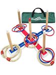 Elite Sportz Equipment Ring Toss Game for Kids - Indoor Holiday Fun & Camping Games for Family - Easy to Set Up w/Bonus Carry Bag - Outdoor Toys & Play Equipment