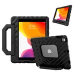 Gumdrop FoamTech Case Fits Apple iPad 9th | 8th | 7th Gen (10.2-inch) Designed for K-12 Students Teachers and Classrooms – Drop Tested Rugged Shockproof Bumpers for Reliable Device Protection – Black