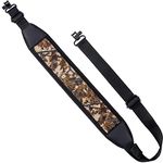 EZshoot 2 Point Sling with Swivels, Comfortable Neoprene Padded Hunting Sling, Length Adjustable Shoulder Strap for Outdoors