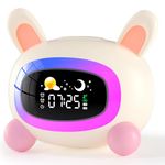 ANALOI Alarm Clock for Kids,Ok to Wake Clock,Sleep Training Clock with Night Light & Sound Machine, Cute Kawaii Alarm Clock for Birthday Gift Boy Girls Toddlers Bedrooms