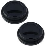 2 Pcs Replacement Coffee Lids Durable Hot Cup Lids Travel Silicone Coffee Mug Lids for Hot and Cold Beverages Takeaway Drinks