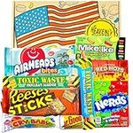 Heavenly Sweets - American Sweets Gift Box - American Candy - USA Treats, Jolly Rancher Reeses - American Chocolate and Sweets Gift Box for Birthday, Fathers Day, for Him Her