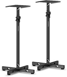 Vondynote Studio Monitor Stands Adjustable Height Speaker Stands with Cable Management