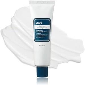 Dear,Klairs Rich Moist Soothing Cream, Korean Facial Moisturizer for Dry, Soothing, Comfortable for Sensitive skin, Hypoallergenic, Hydrating, Ceramide, K-Beauty (2.85 oz (80ml))