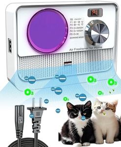 Vedawind 3-in-1 Air Purifier, Cat Litter Deodorizer, Air Freshener for Home with Ozone, Ionizer, U Light – Reduce Pets Poof Odor, Litter Smell, Smoke, Dust,Plug-in to Use