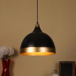 ELIANTE by Jainsons Lights | Modern Black Metal Hanging Pendant Light for Living Room Ceiling Scone Vintage Classic Designer(Bulb not Included) Bulb