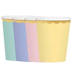 amscan 420167 Metallic Pastel Paper Cups 354ml-8 Pcs, Colour