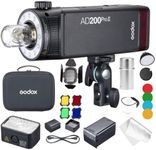 Godox AD200Pro II AD200ProII AD200 Pro II Flash Strobe, 200Ws TTL Pocket Flash, Improved Heat Dissipation, TFT Color Screen, Bi-Color Modeling Light, 1/1 to 1/512 Adjustment, 500 Full Power Flashes