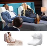 Snorinator Pillow w/Pillowcase-Upright Wedge Pillow for Snoring, Reflux, Post-Op, Vertigo, Wrinkle Reducer, Prego/Nursing As Seen on Shark Tank (Small w/Pillowcase)