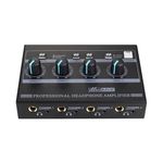 Suckoo 8 channel 6.35mm TRS or 3.5mm 2RCA HiFi Audio Mixer Headphone Amplifier Splitter 3 in 8 out 4 out Mixer Controller For Cell Phone Computer External 8 way Audio Headphone Sound Amplifier