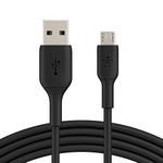 Belkin Micro-USB Cable for Portable Speakers, Power Banks, eReaders, and more (3.3 ft. / 1 m, Black)