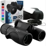 Think Peak - Binoculars for Kids Ages 4-8 - Outdoor Sports - Educational Adventure - 8x21 Compact - Nature Exploration Bird Watching - Black