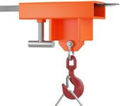 GarveeTech Forklift Lifting Hook Attachment,2200 Lbs Capacity Forklift Lifting Hoist, Fork Lifting Hook Device with Swivel Hook and Large T-Screw, Orange