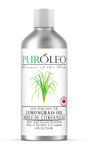 PUROLEO Lemongrass Essential Oil 8 Fl Oz/236 ML (Packed In Canada) for Aromatherapy and Skin Care - 100% Pure, Therapeutic Grade Lemongrass Oil for Diffuser, Massage, and DIY Recipes - Refreshing and Uplifting Citrus Scent