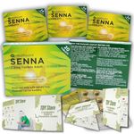 Senna Pods (4 Pack) Herbal 80 Laxative Tablets Relieve Constipation in Adults. TDY Bundle Including Constipation Relielf & Prevention Guides + Stool Comparison & Recording Chart