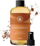 Aroma Country Gingerbread Diffuser Oil - Luxury Essential Oils for Diffuser Refill & Air Freshener Room Spray - Long-Lasting & Natural Home Fragrance, Gingerbread Scented Oil (8.5 Fl. oz)