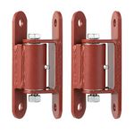 Gudwells Heavy Duty 7" Bolt onto The Gate or Weld onto The Gate Hinges with Needle Roller Bearing for Vehicular Pedestrian Gates, Lubricable Gate Hinge(Sold as a Pair)